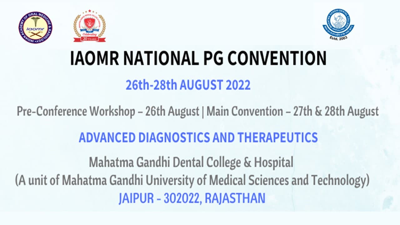 IAOMR NATIONAL PG CONVENTION 2022