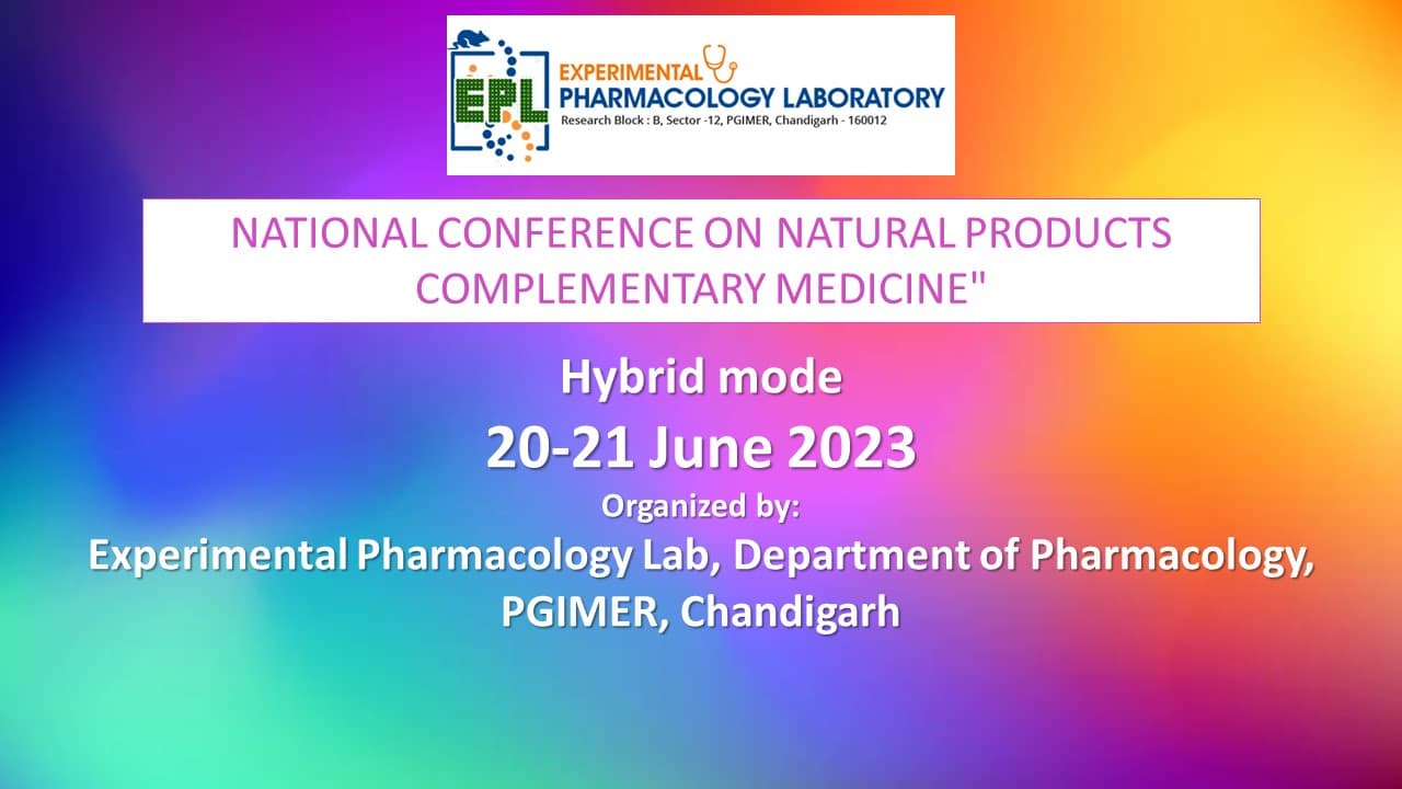 NATIONAL CONFERENCE ON NATURAL PRODUCTS/ COMPLEMENTARY MEDICINE"