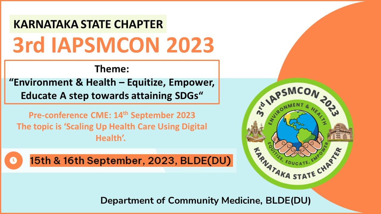 3rd IAPSMCON 2023 Vijayapura